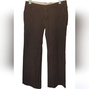Gap Dark Academia Cottagecore 54023 Brown Stripe Dress Work Trouser Pants- 1 Reg